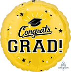 Congrats Grad! (Color Options) 18" Foil Balloon