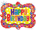 Happy Birthday Picture Frame Marquee Balloon