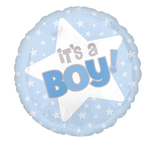 It’s A Boy Stars Balloon (18 Inch)