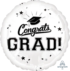 Congrats Grad! (Color Options) 18" Foil Balloon