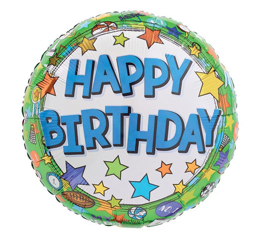 Sporty Birthday Balloon (17 Inch)