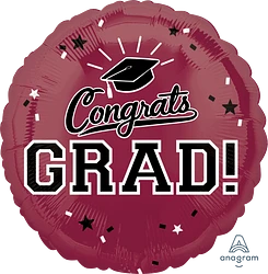 Congrats Grad! (Color Options) 18" Foil Balloon