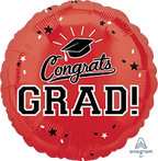 Congrats Grad! (Color Options) 18" Foil Balloon