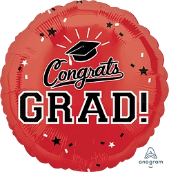Congrats Grad! (Color Options) 18" Foil Balloon