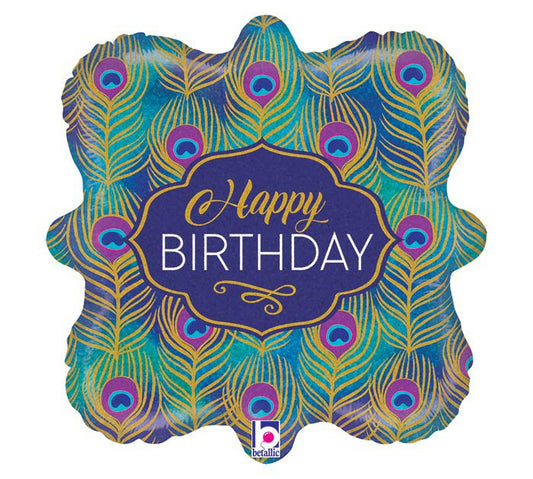 Happy Birthday Peacock balloon (18 Inch)