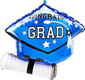 Congrats Grad True To School Grad Cap (Multiple Color Options Available)