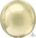 Pastel Yellow Solid Orbz Foil Balloons (15 Inch)