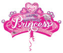 Happy Birthday Princess Gem Crown Balloon (32 Inch)