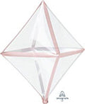 Rose Gold Trimz Diamond Anglez Balloon (16 Inch)