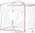 Rose Gold Trimz Cubez Balloon (16 Inch)