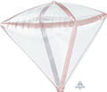 Rose Gold Trims Diamonds Balloon (16 Inch)