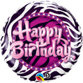 Zebra Print Birthday 18"